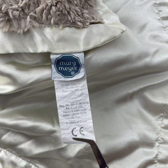 Mary Meyer Brown Puppy Dog Lovey 13" Baby Security Blanket Satin Trim & Back - Picture 6 of 6